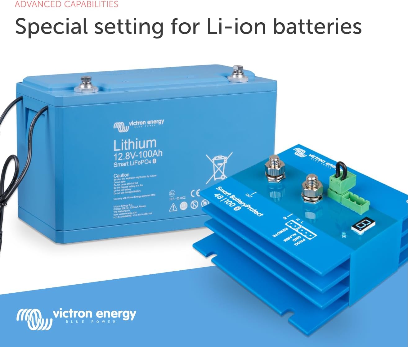 Victron Energy Smart Batteryprotect With Built-In Bluetooth, 48 Volts, Blue (Used)