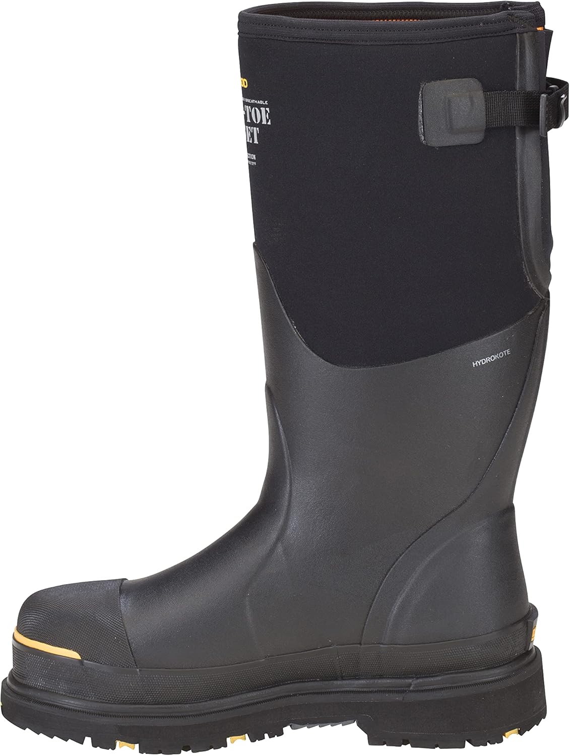 Dryshod Mens Slip Resistant Steel-Toe Gusset Work Safety Shoes - Size 12, Black (New)