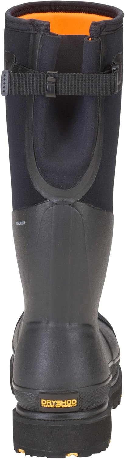 Dryshod Mens Slip Resistant Steel-Toe Gusset Work Safety Shoes - Size 12, Black (New)