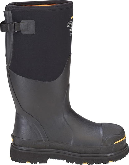 Dryshod Slip Resistant Steel-Toe Gusset Work Safety Shoes for Mens, Black - M12 (New, Damaged Retail Box)