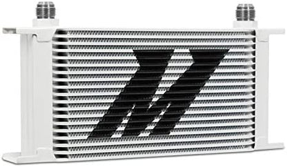 Mishimoto MMOC-19WT Universal 19 Row Stacked-plate Oil Cooler for Engine, White (Like New)