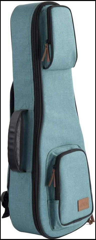 Kala Web Handle 0-String Solid Ukulele Case with 2 Compartments - Bodega Blue (New)