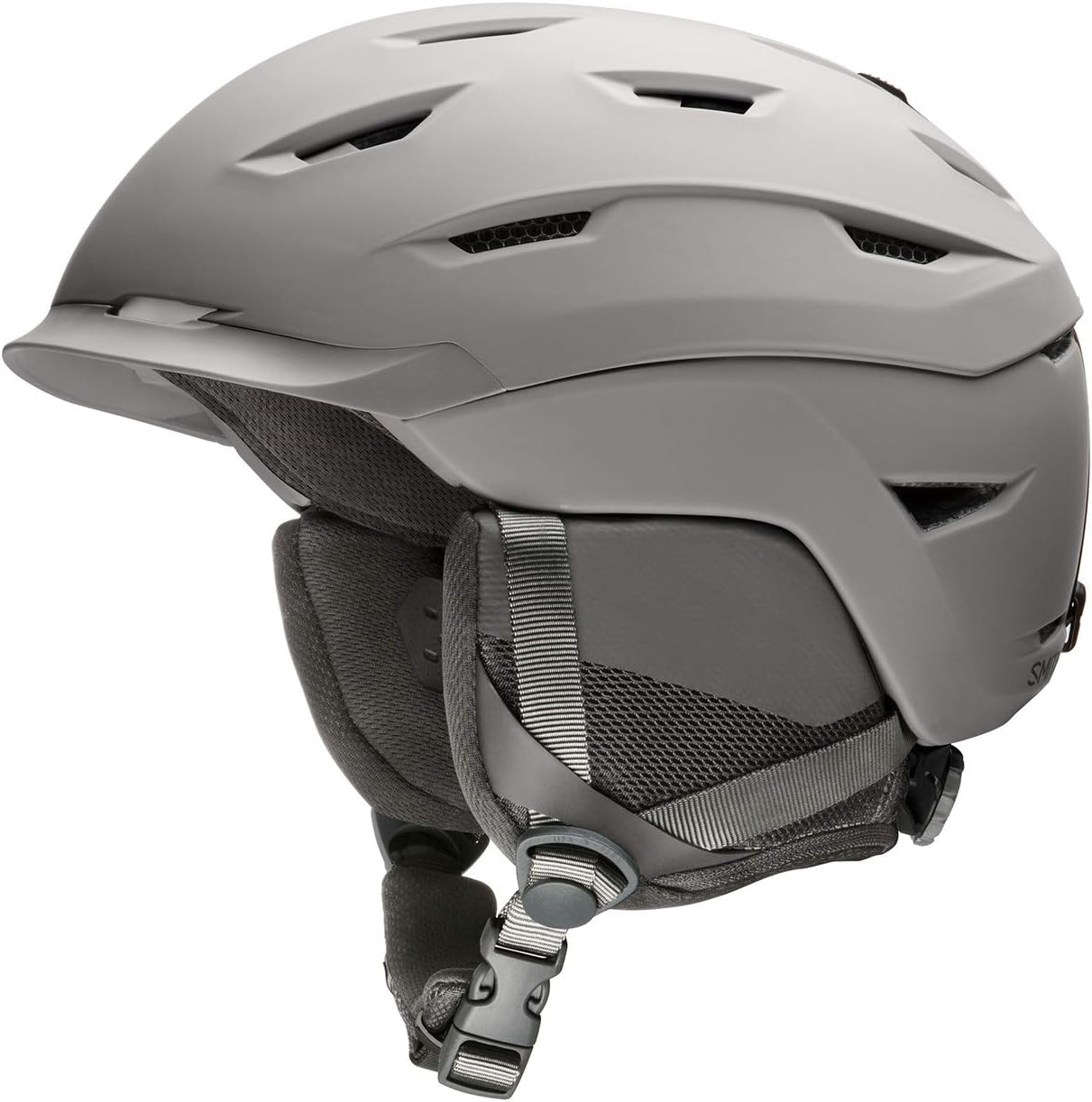 SMITH Optics Level Snowboarding Helmet, Matte Cloudgrey - Medium (55-59cm) (Like New, No Retail Box)