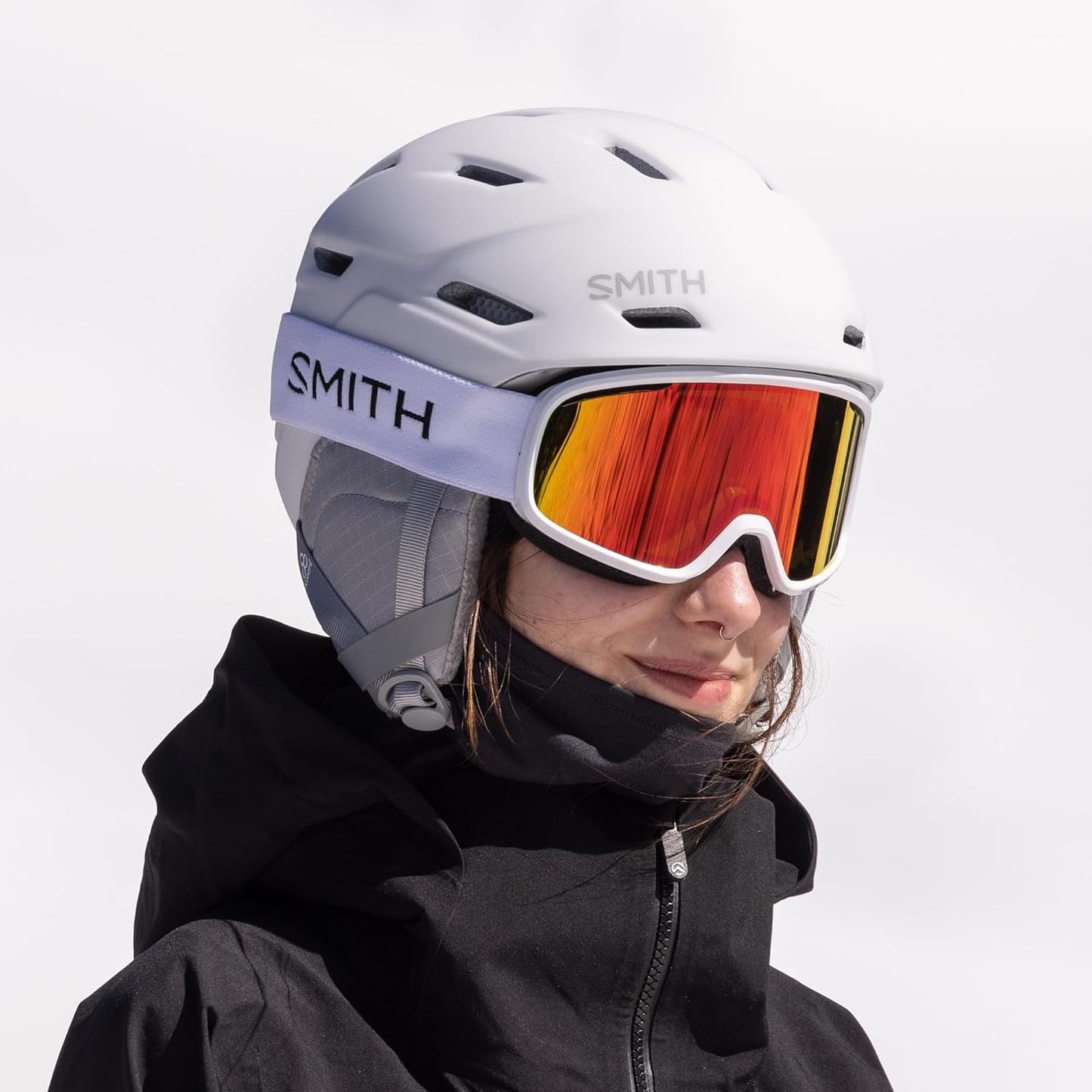 SMITH Women's Mirage MIPS Adult Snowsports Helmet, Matte Black Pearl - Medium (Like New, No Retail Box)