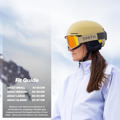 Smith Mission MIPS Adult Helmet for Skiing & Snowboarding, Matte White - Small (Like New, No Retail Box)