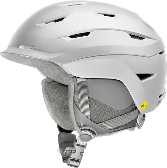 SMITH Liberty Adult MIPS Snowsports Helmet for Women, Matte Satin White - Small (Like New, No Retail Box)