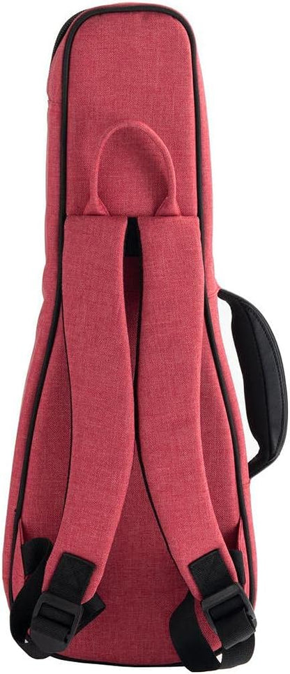 Kala Sonoma Coast Zipper Faux Soft-shell Leather Ukulele Case, Web Handle (Like New, No Retail Box)