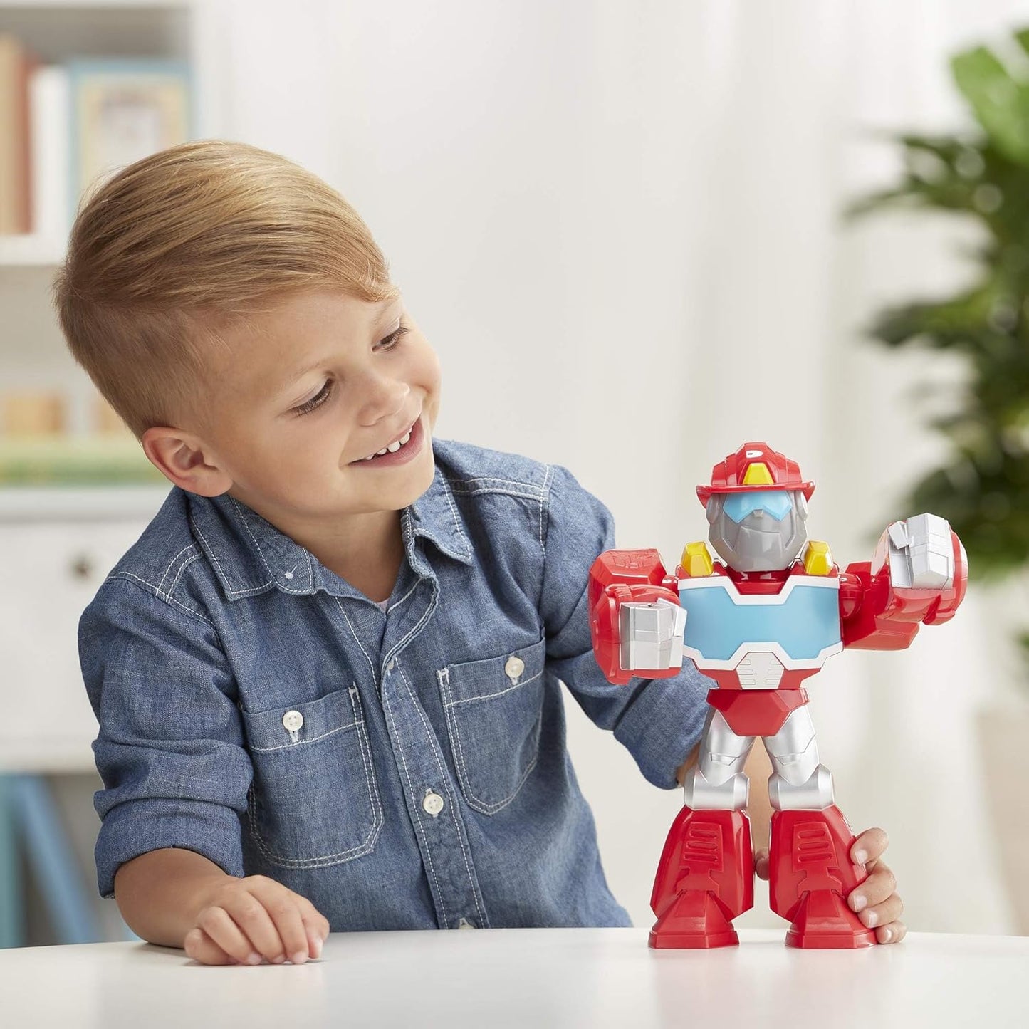 Transformers Playskool The Fire-Bot 10 Inches Robot Action Figure, Ages 3 & Up (New, Damaged Retail Box)