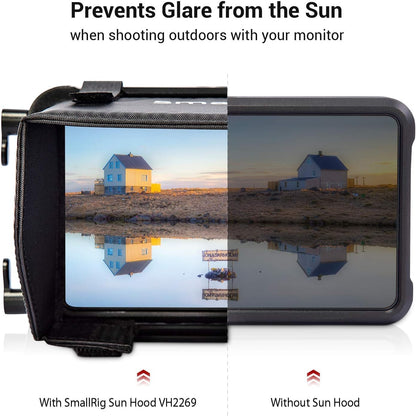 SMALLRIG VH2269 Sun Hood with Cage for 5" Atomos Shinobi/Ninja Series Camera (Like New)