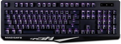Mad Catz The Authentic S.T.R.I.K.E. 4 Mechanical Gaming Keyboard, Dual-Function (Used, No Retail Box)