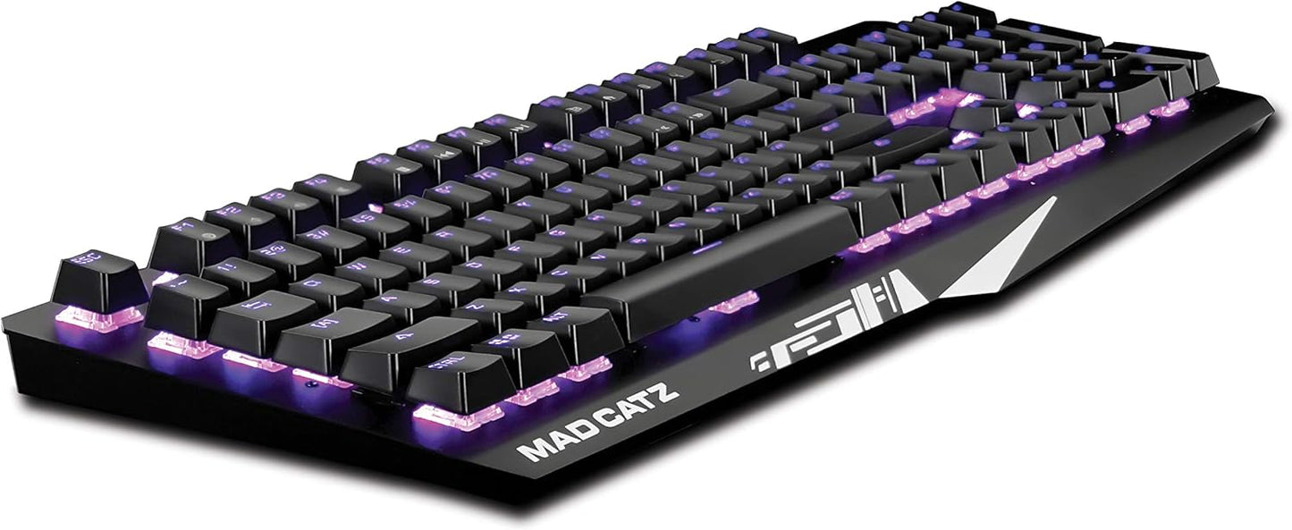 Mad Catz The Authentic S.T.R.I.K.E. 4 Mechanical Gaming Keyboard, Dual-Function (Used, No Retail Box)