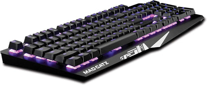 Mad Catz The Authentic S.T.R.I.K.E. 4 Mechanical Gaming Keyboard, Dual-Function (Used, No Retail Box)