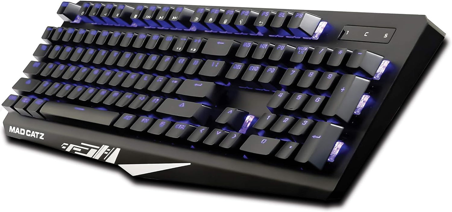 Mad Catz The Authentic S.T.R.I.K.E. 4 Mechanical Gaming Keyboard, Dual-Function (Used, No Retail Box)