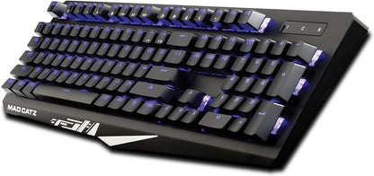 Mad Catz The Authentic S.T.R.I.K.E. 4 Mechanical Gaming Keyboard, Dual-Function (Used, No Retail Box)