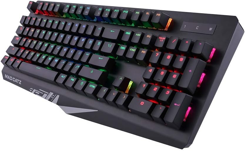 Mad Catz The Authentic S.T.R.I.K.E. 4 Mechanical Gaming Keyboard, Dual-Function (Used, No Retail Box)