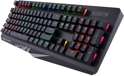 Mad Catz The Authentic S.T.R.I.K.E. 4 Mechanical Gaming Keyboard, Dual-Function (Used, No Retail Box)