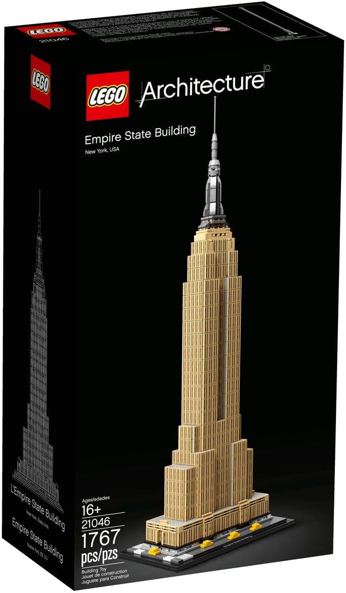 LEGO Architecture Empire State Building Model Kit for Adults & Kids, 1767 Pieces (Like New)