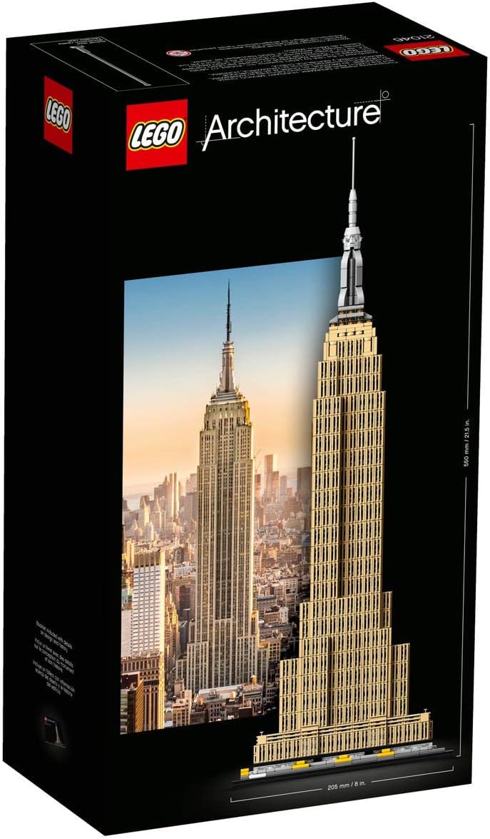 LEGO Architecture Empire State Building Model Kit for Adults & Kids, 1767 Pieces (Like New)