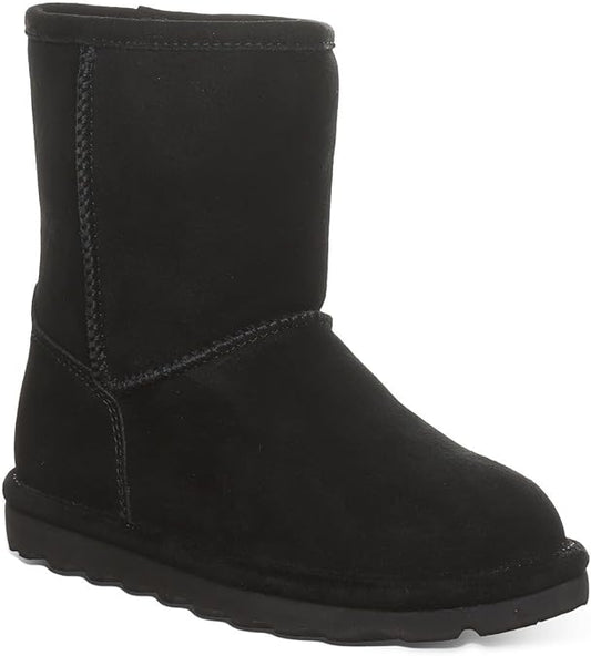 BEARPAW Elle Youths Ankle Slip On Boot for Indoor and Outdoor, Rubber Sole (Like New, Damaged Retail Box)