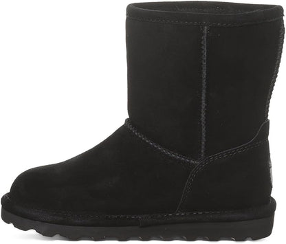 BEARPAW Elle Youths Ankle Slip On Boot for Indoor and Outdoor, Rubber Sole (Like New, Damaged Retail Box)