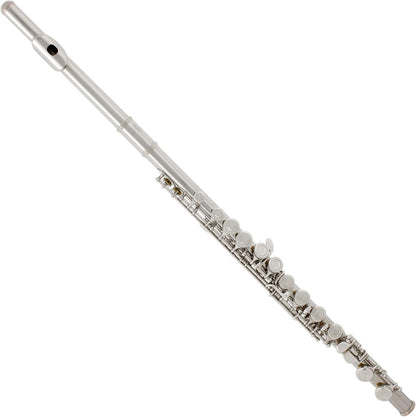 Mendini by Cecilio Premium Grade Closed Hole C Flute with Stand, Nickel Plated (Used)