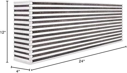 Mishimoto MMUIC-06 Universal Aluminum Race Intercooler Core, 24" x 12" x 4" (New)