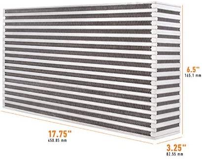 Mishimoto MMUIC-16 Universal Race Intercooler Core, 17.75"x6.5"x3.25" - Painted (Like New)
