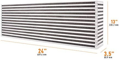 Mishimoto MMUIC-08 Universal Race Intercooler Core, 24"x 13"x 3.5" - Silver (New)