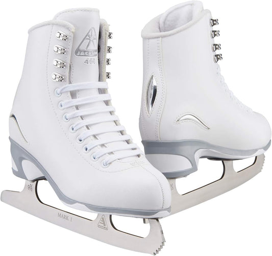 Jackson Ultima Finesse Figure Ice Skate for Women/Girl, White - Girls Size 1 (Used)