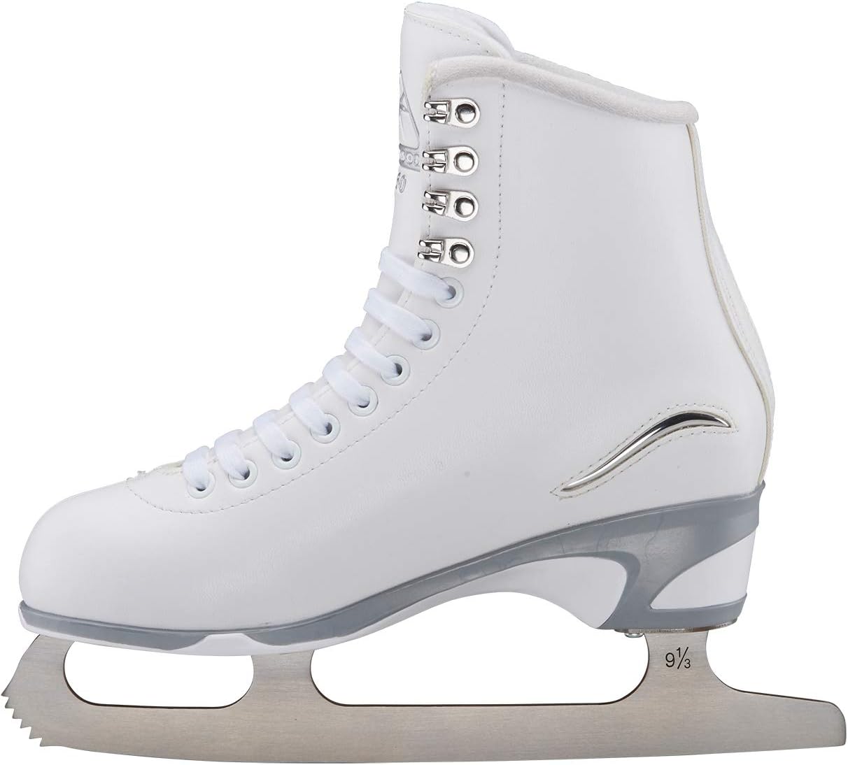 Jackson Ultima Ice Skates w/ Guardog Berry Blend Skate Guards - White, Adult 5 (Like New)