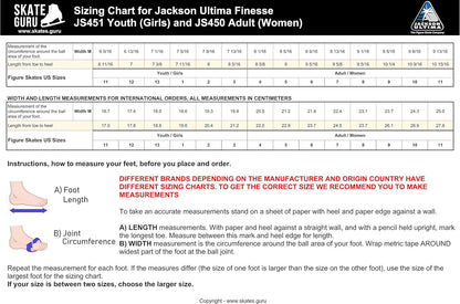 Jackson Ultima Ice Skates w/ Guardog Berry Blend Skate Guards - White, Adult 5 (Like New)