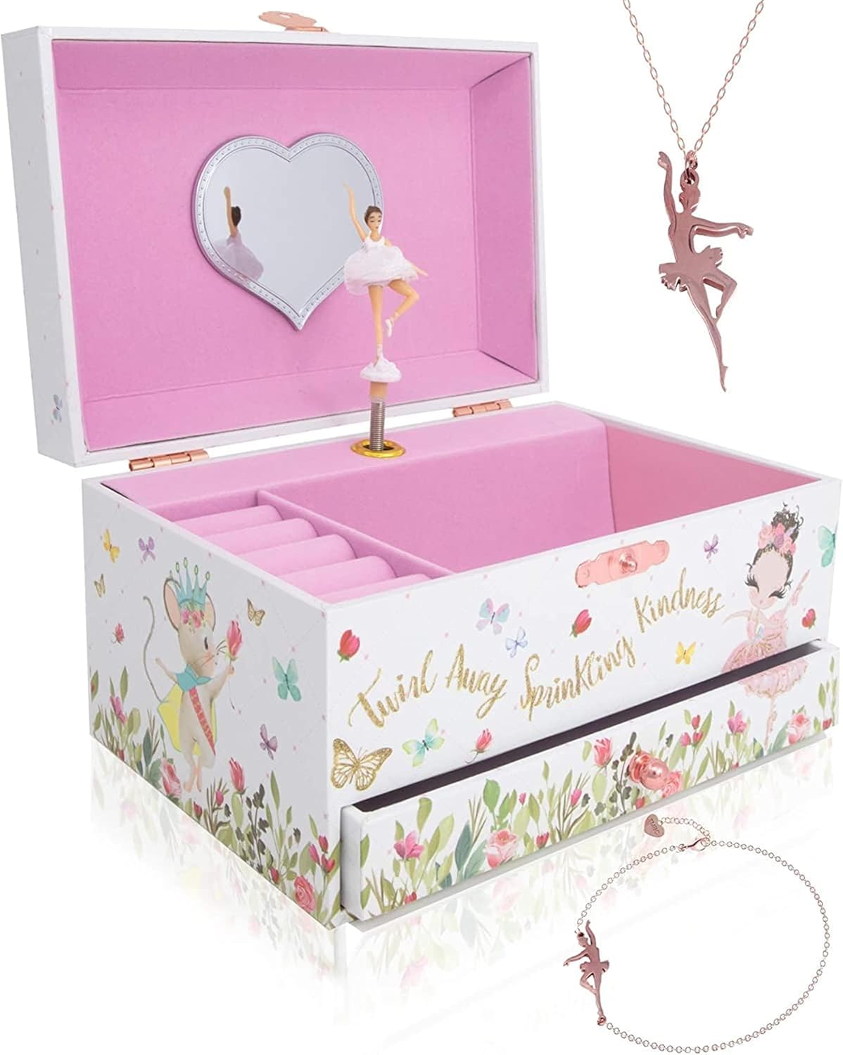 The Memory Building Company Musical Jewelry Box for Kids, Ages 6-12 Years (Like New)