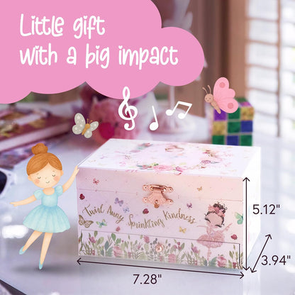 The Memory Building Company Musical Jewelry Box for Kids, Ages 6-12 Years (Like New)