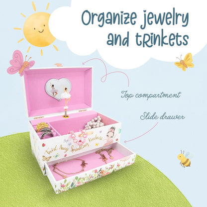 The Memory Building Company Musical Jewelry Box for Kids, Ages 6-12 Years (Like New)