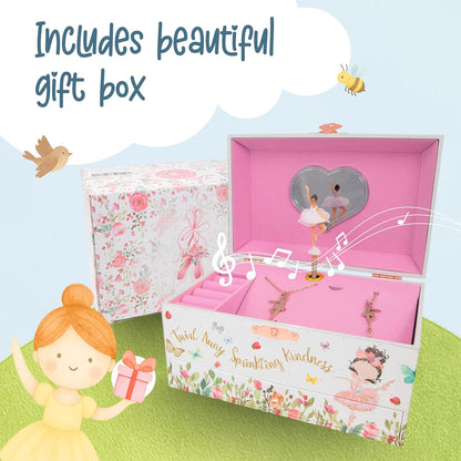 The Memory Building Company Musical Jewelry Box for Kids, Ages 6-12 Years (Like New)