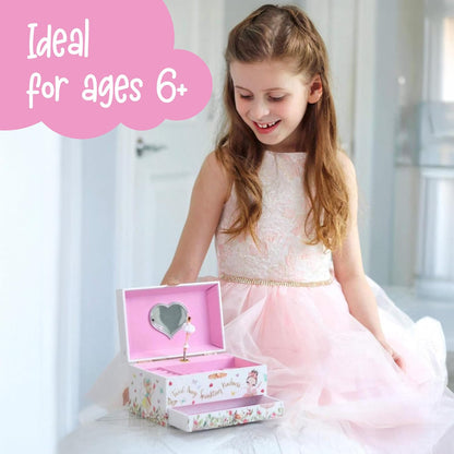 The Memory Building Company Musical Jewelry Box for Kids, Ages 6-12 Years (Like New)