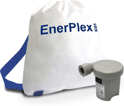 EnerPlex Kids Inflatable Portable Blow up Travel Bed with High Speed Pump (New)