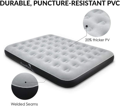EnerPlex Never-Leak Camping Series Twin Airbed with High Speed Pump Air Mattres (Like New)