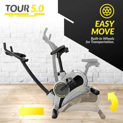 Bluefin Fitness Tour 5.0 2023 Heavy Duty Corded Electric Exercise Bike - Black (Like New)
