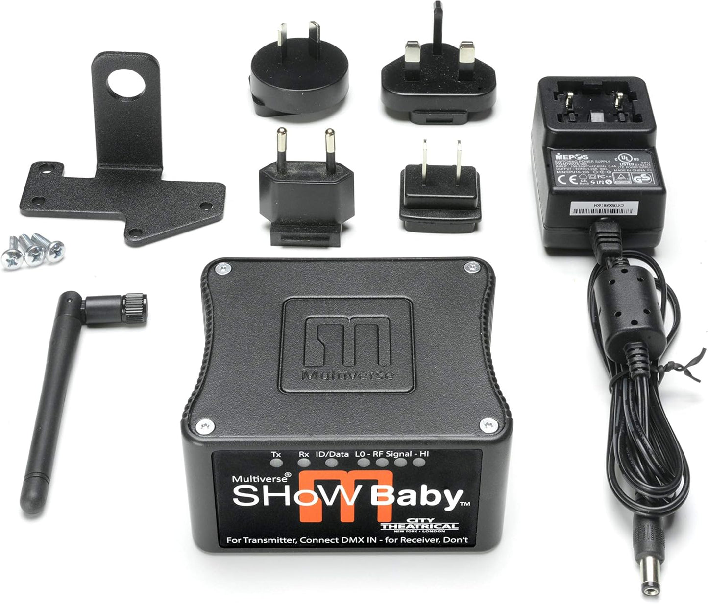 City Theatrical 5900 Multiverse SHoW Baby Wireless DMX Transceiver, 6 Channels (Like New)