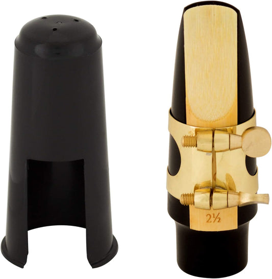 Cecilio 4C Alto ABS Sax Mouthpiece Kit with Ligature, One Reed and Plastic Cap (Like New)