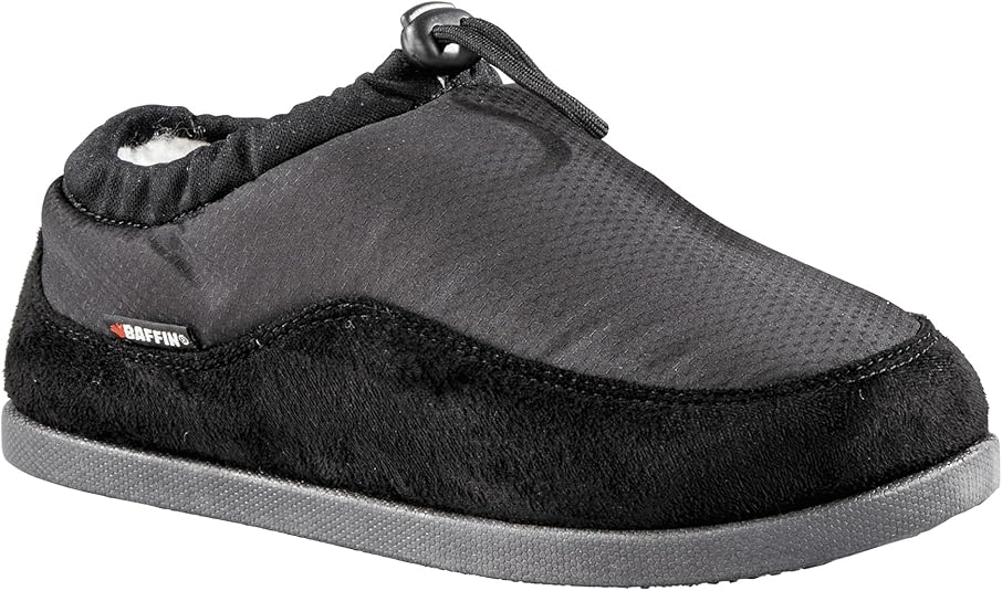 Baffin CABIN Hybrid Insulated Women's Slipper for Indoor/Outdoor, Black - Large (Like New, No Retail Box)