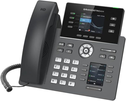 Grandstream GRP2614 4 Line 6 SIP IP Phone, PoE Gigabit 2.8" Color Display VoIP (Used)
