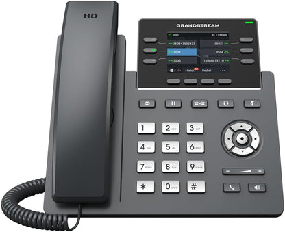 Grandstream GRP2613 Dual Port 2.8" IP Phone w/ 6 Lines & 4 SIP Accounts - Black (Used, No Retail Box)