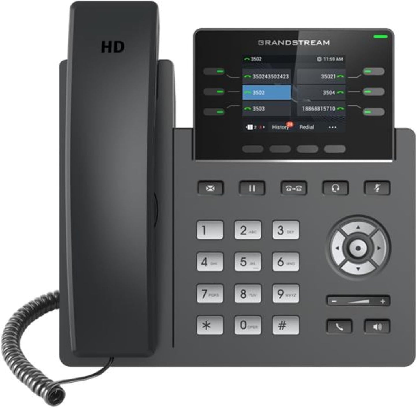 Grandstream GRP-2613 2.8" Display IP Phone with 6 Lines & 4 SIP Accounts - Black (Used)