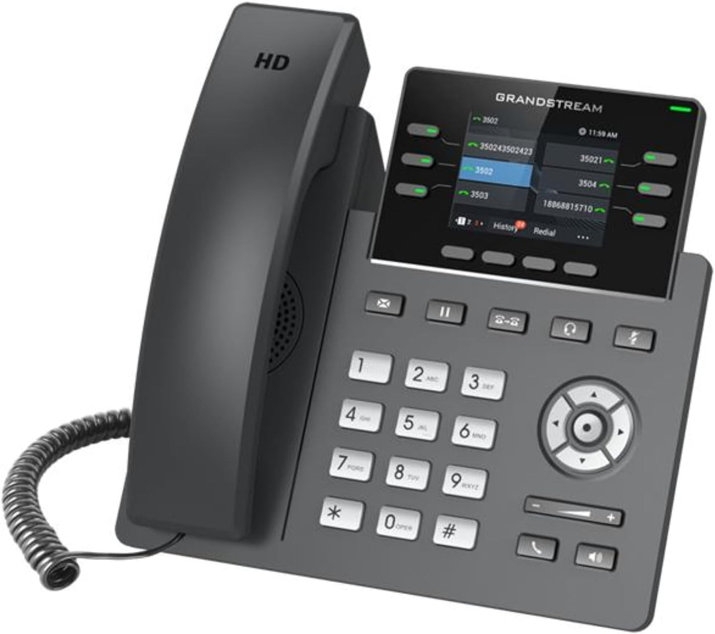 Grandstream GRP-2613 2.8" Display IP Phone with 6 Lines & 4 SIP Accounts - Black (Used)