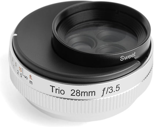 Lensbaby LBTR28CRF Trio 28mm Focal Length Standard Lens for Canon RF Cameras (Like New)