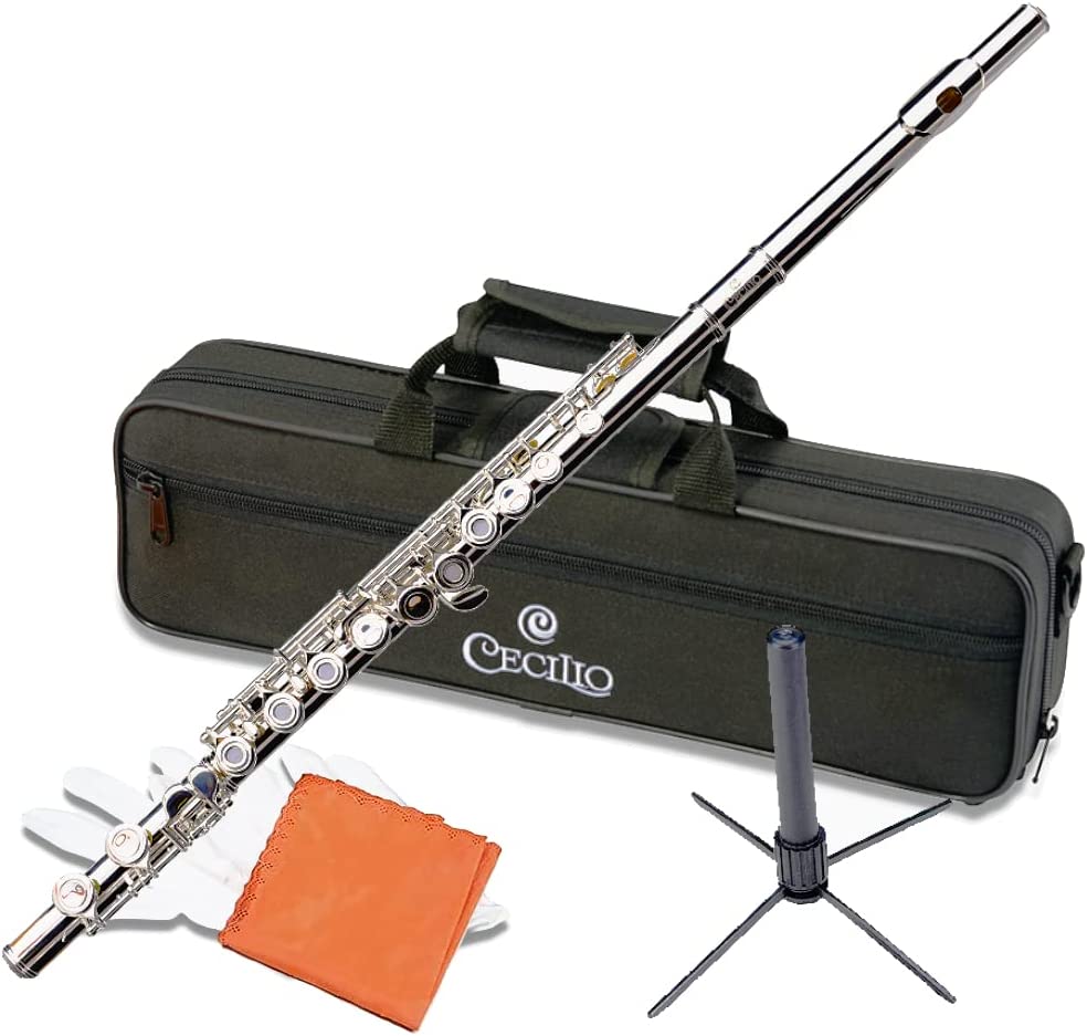 Cecilio Closed Hole C Flute for Kids & Beginner/Intermediate -- Nickel- (Used, No Retail Box)