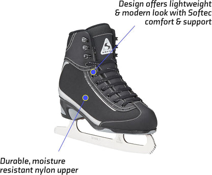 Jackson Ultima Softec Vista Figure Skates for Women/Girl, Size Adult 7 - Black (New)