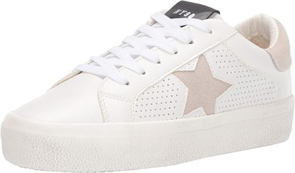 Steve Madden Low Top Starling Lace-Up Sneaker for Women, Suede Sole Material (Like New)